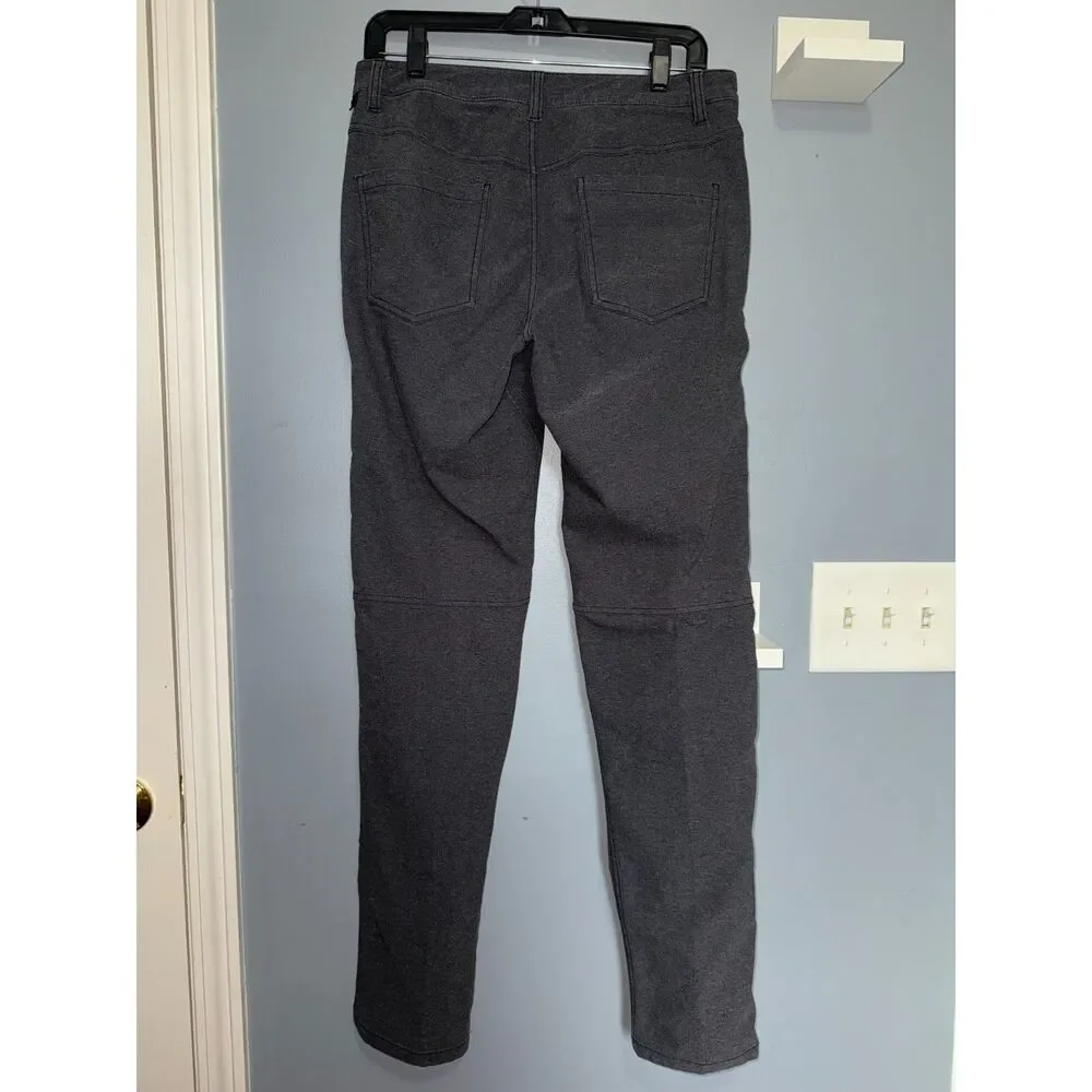 Men's Lululemon ABC Slim Tech Pants in Heathered Black Canvas | Size 30